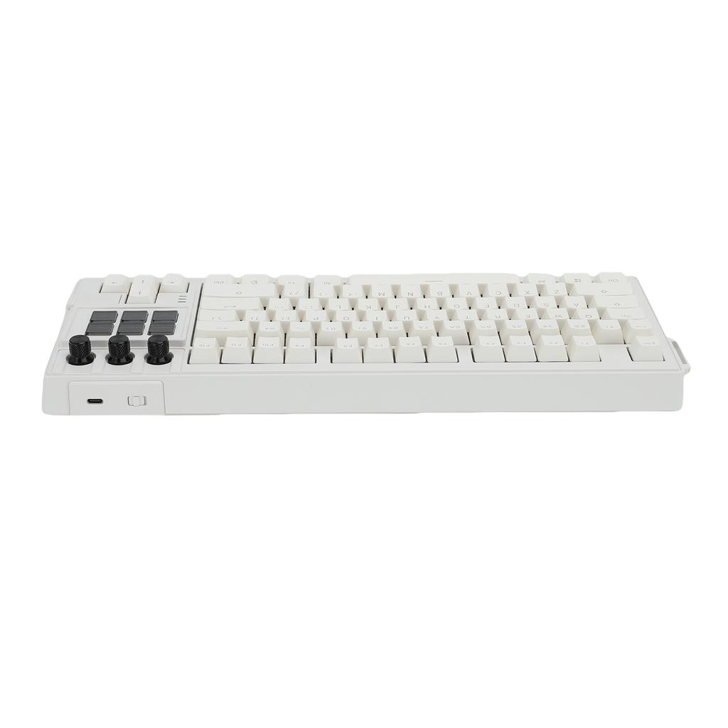USB Wired Mechanical Keyboard 75 78 Key Layout 6 LCD Programmable Keys Red RGB Backlit Hot Swap Keyboard for PC Gaming