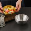 Home Tableware, Golden Stainless Steel Salad Bowl, Household Fruit Bowl