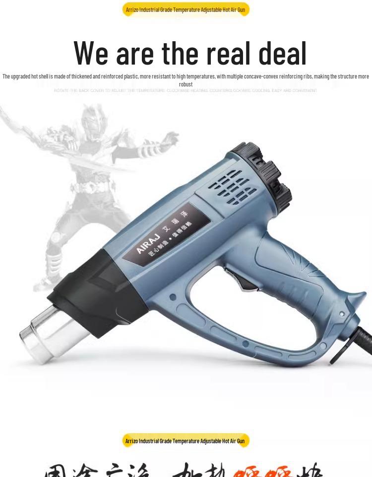 Arrizo High-Power Portable Heat Gun for Electronic Repair & Heat Shrink Applications