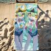 Game Tachibana Twins B-Blue A-Archive Towel Sports Quick Dry Travel Camping Gear Sandproof Soft Light Large Beach Towel