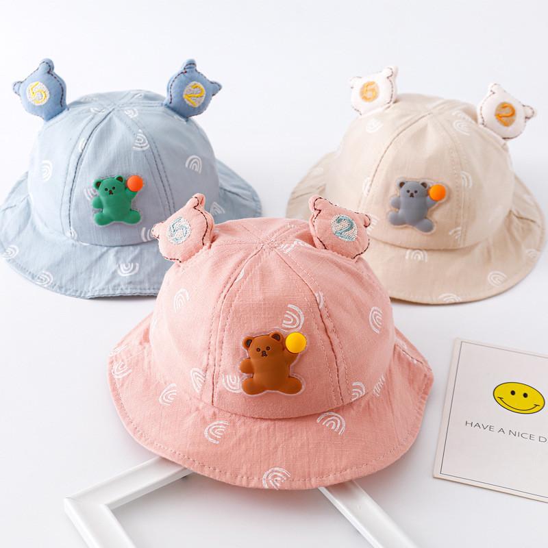 Baby Sonnenschutzmütze Kinder Fischerhut Kleinkind Baumwoll Eimerhut