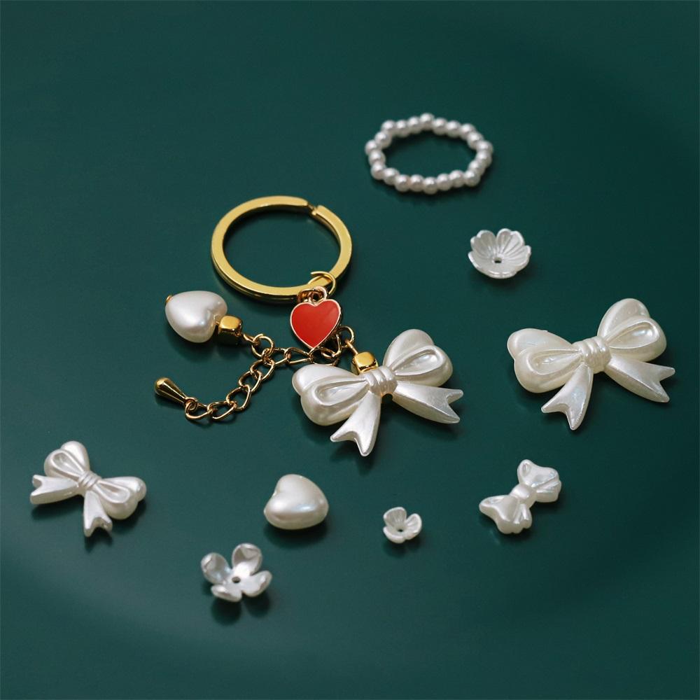 20 stuks/partij Acryl Bloemvormig Imitatie Parelkralen Bedeltjes Kralen Ketting Armband Decoratie Voor Doe-het-zelf Sieraden Maken Onderdelen