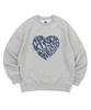 NEWKITSCH Vint Heart Logo Sweatshirts (Melange)