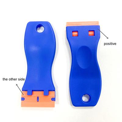 Reusable Plastic Razor Scraper for Removing Car Labels Stickers Glue Decals On Glass Windows No Scratches