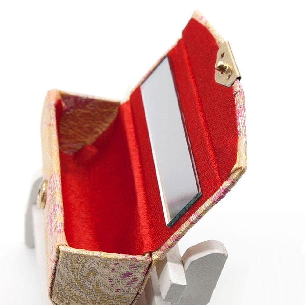 Retro Random Color Silk Satin Design Lipstick Case Lipstick Box Lipstick Holder Packaging Box
