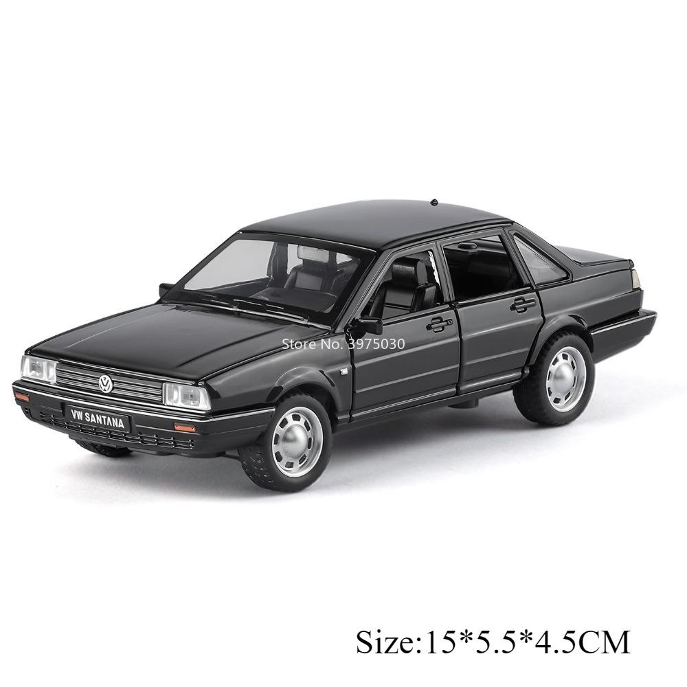 1:32 Alloy Santana Firebird Models Cars Diecast Toys Doors Opened Miniature Toy Car with Light Music Vehicles for Model Ornament