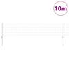 VidaXL Clôture Euro avec 5 poteaux U Argent 0,4x10 m Acier 3336168