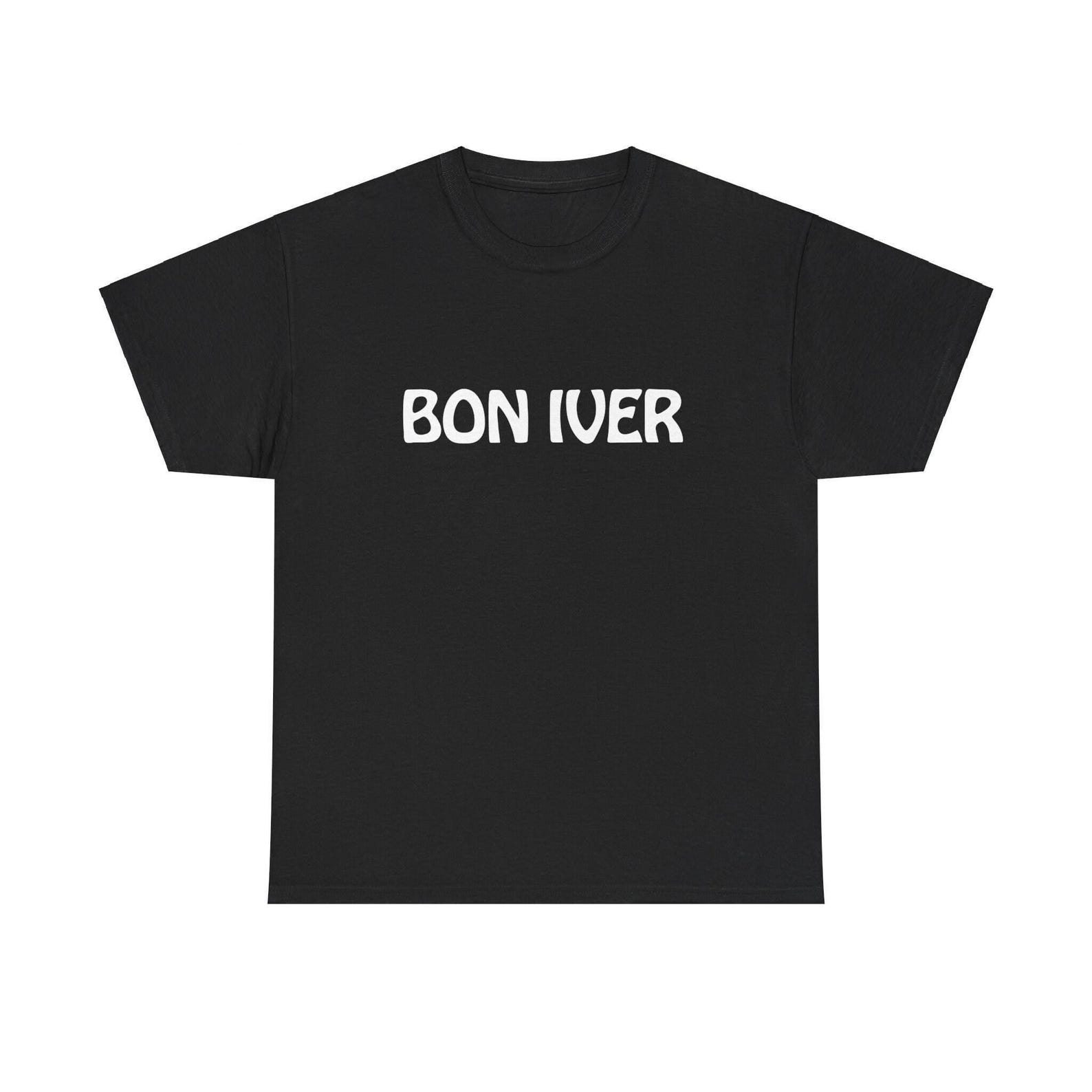 Bon Iver - logo Premium Unisex T shirt, Music Merch, Tour merch Birthday Gift L