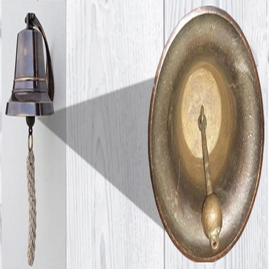13,97 cm Massivmessingglocke Nautische Wandhängeglocke Perfekt