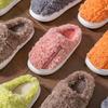 Winter new cotton slippers indoor home thick bottom non-slip warm couple wear plush cotton drag