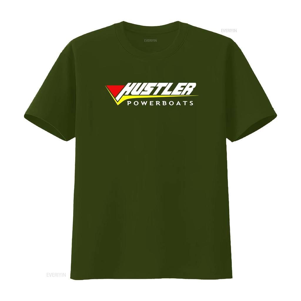 Nové tričko Hustler Powerboats Logo T USA velikost S XXL vintage Vyprané Všestranné Ležérní Stylové Prodyšné Měkké Unisex pánská móda