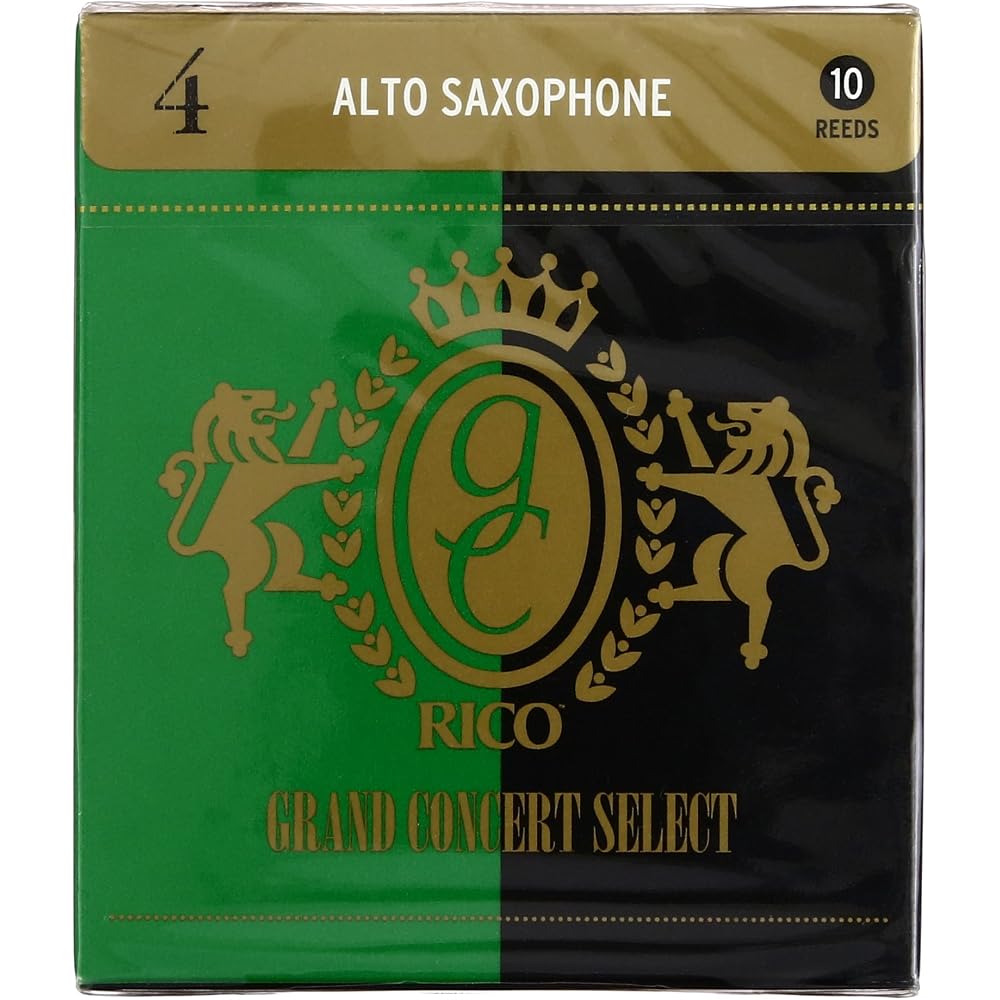 D Addario WoodWinds Grand Concert Select Alto Saxophone Reeds Strength 4.0 10 Pack