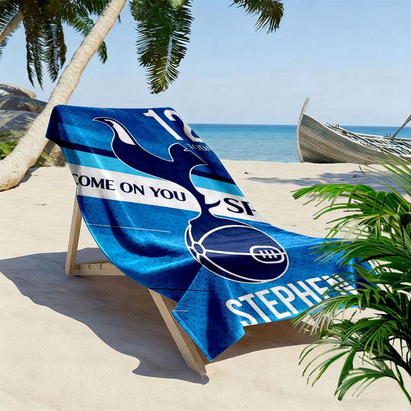 Spurs logo Print Beach Towel, Large Soft Quick Dry Towel for Beach Camping Swimming