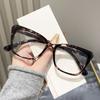 Fashionable Square-Frame Blue Light Blocking Presbyopia Glasses Large Frames Comfortable High-Definition Women Reader Eyewear 0 To +4.0