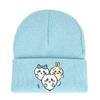 Chiikawa Usagi Round Top Dopamine Print Knit Hat For Enthusiasts Animation