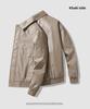 Chaqueta de Cuero Casual para Hombre Primavera/Otoño 2024