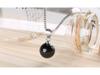 Sterling Silver Agate Pendant Necklace - Fashionable Simple Gift for Girlfriend, Christmas Luxury Jewelry Clavicle Chain