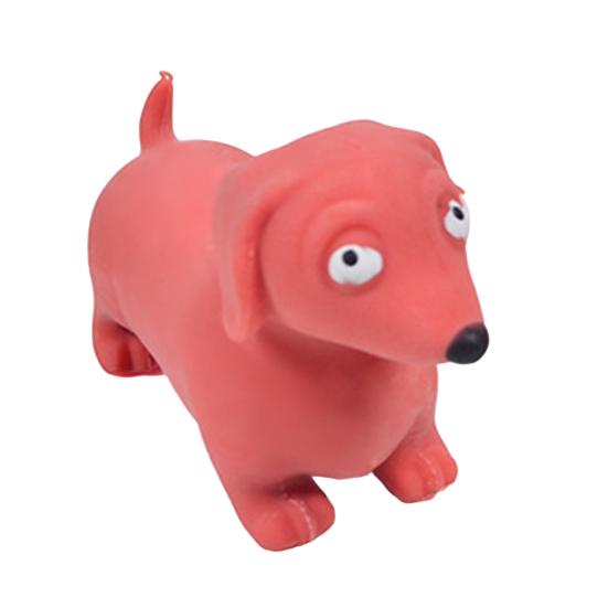 

Mini Dachshund Squeeze Toy Stress Relief Simulated Dog Fidget Sensory Toy Soft Stretchy Animal Shape Home Office Desk Toy