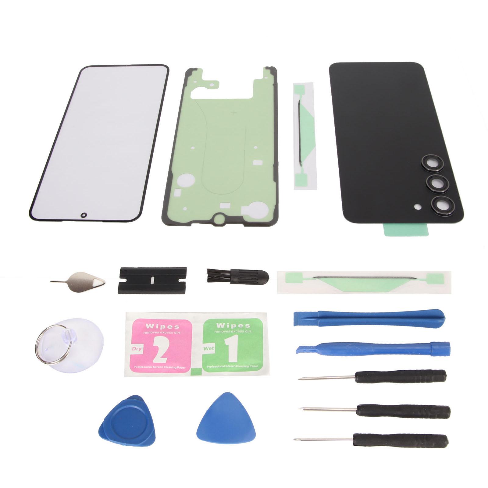 

Комплект защитной пленки для задней крышки из стекла и экрана, прочный, долговечный, высокой прочности, подходит для Samsung Galaxy