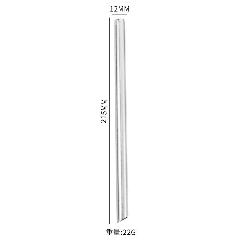 304 Stainless Steel Oblique Straw Titanium-Plated Color Straight Tube Restaurant Drink Coffee Milk Tea Drinking Straw Metal Straw