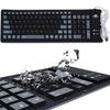 Portable Silent Foldable Silicone Keyboard Usb Flexible Soft Waterproof Roll Up Keyboard For Pc Laptop
