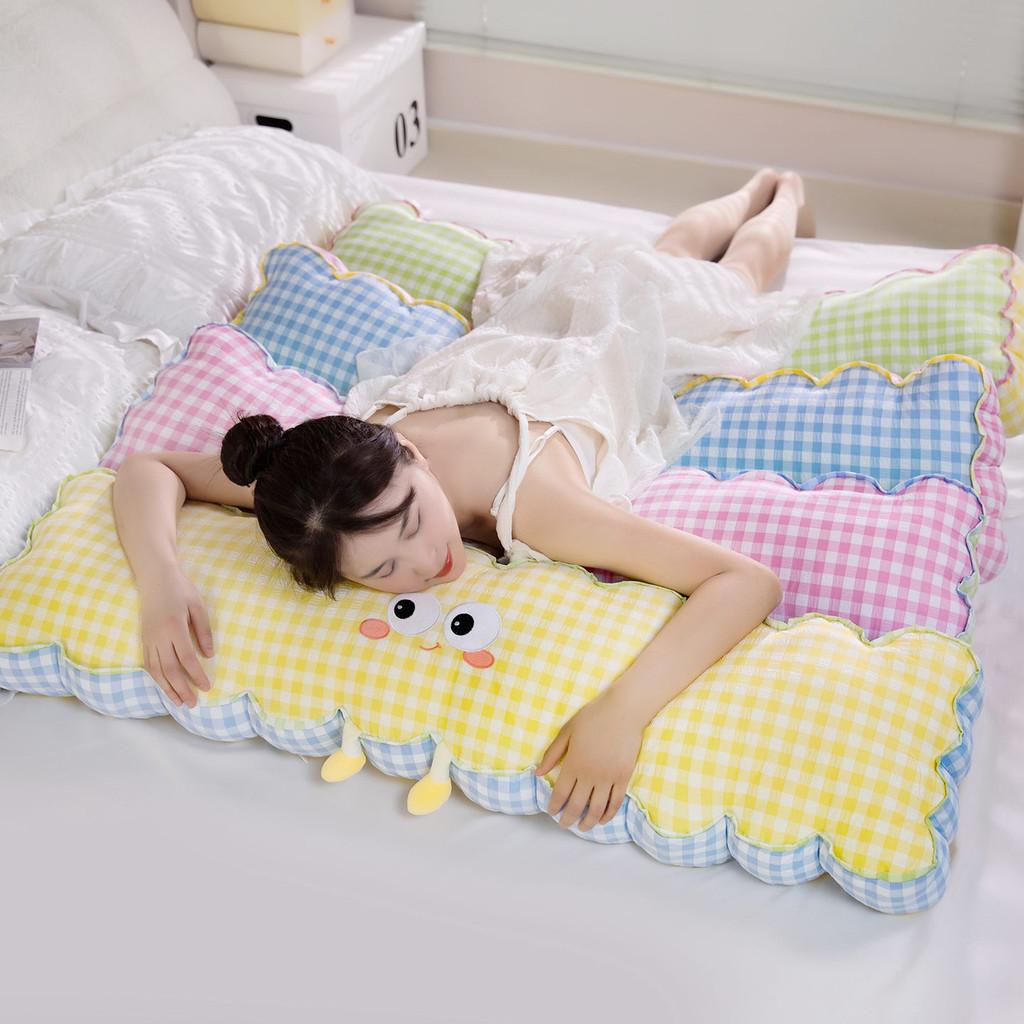 Padrão de Grade Estilo Desenho Animado Corpo de Gravidez Com Zíper Capa Lavável Para Sono Confortável