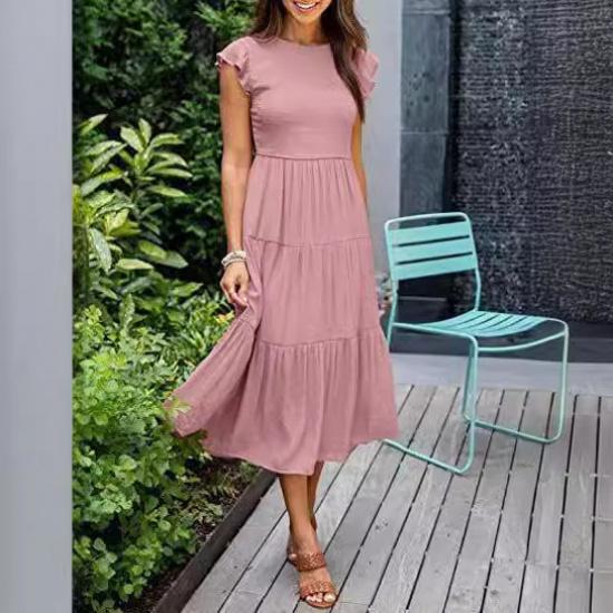 New Year Summer Vacation Beach Music Festival Commuting Work Comfortable Sexy Elegant Women'S Fashion Printed Dress