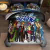 Generic Anime Squad Lineup Duvet Cover Set King Queen Double Full Twin Single Size Bed Linen Set