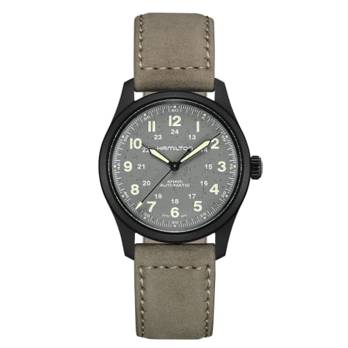 Hamilton Khaki Field Titanium Automatic Watch H70215880 Unisex [Official Import] with Official Warranty