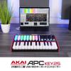 Akai Professional USB MIDI Keyboard Controller 25 Keys with 40 RGB Pads and 8 Rotary Knobs Ableton Live Lite Included APC Key 25 MK2 Black