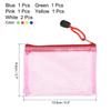 6Pcs A5/A6/B6/B8 Mesh Zipper Pouch Document Bag Waterproof Zip File Folders School Office Supplies Pencil Case Storage Bags