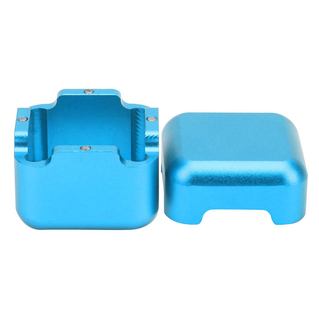 Aluminum Alloy Billiard Cue Tip Chalk Holder Pool Table Stick Chalks Carrier CaseBlue
