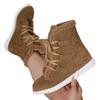 Women's Plus Size Lace-Up Snow Boots - 2025 Fall/Winter European & American Style, Plush, Warm, Flat-Bottomed.