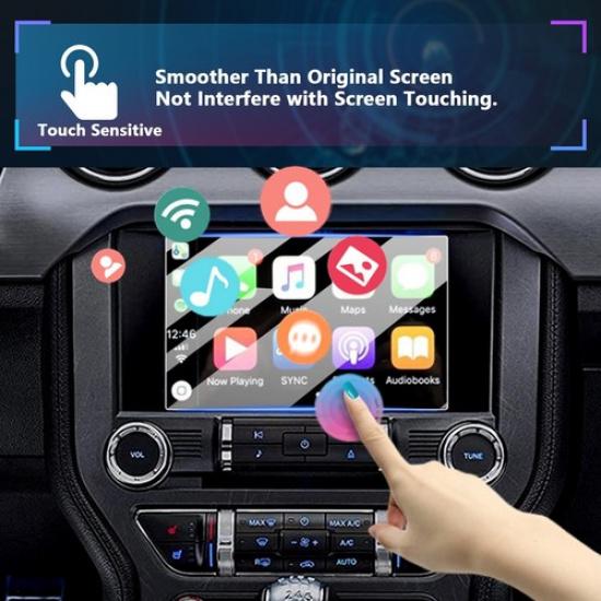 LFOTPP Car Touchscreen Protector Tempered Glass 8-in For 2015-2023 Ford Mustang