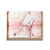 Imabari Towel Imabari Kinsei Sakura Monori Towel Set Gift Set Face Towel X 1 X 75 and Wash Towel X 1 X 34 Cherry Blossom Made In (2 Towels) (34 Cm)