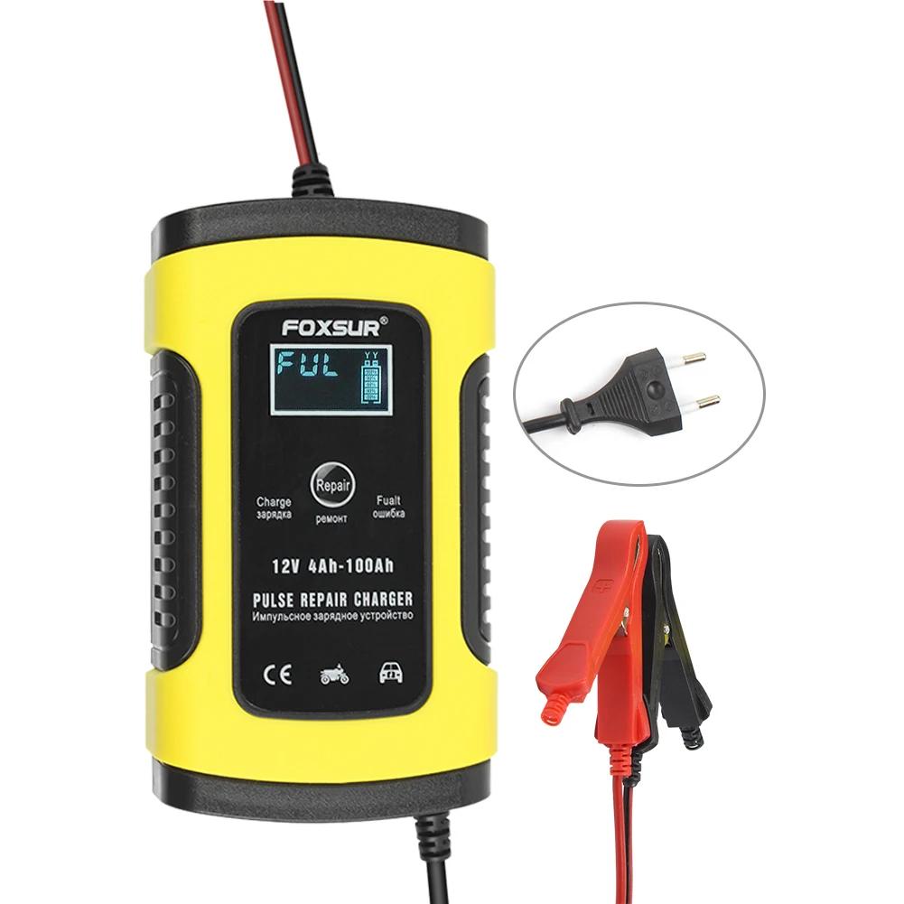 

Portable Auto Power Supply with LCD Display Car Booster 7 Charging Stages 12V/10A 24V/5A for Truck Motorcycle for AGM LiFePo4