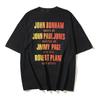 Meichao VTG Manson Makes Old Vintage Prints SAINT Guns and Flowers FOG Short-sleeved Men's and Women's T-shirts of the Same Style