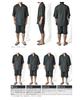 Jinbei Absorpční pot Rychleschnoucí Yukata Snadné Snadné Domácí oblečení Hybridní Jinbei C4R L Japonské 3 Černá Série [Aruge] Pánské / /