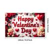 Valentine's Day Banner Backdrop Romantic Decorations Heart Background Red Love Celebration Photography Prop Party Supplies