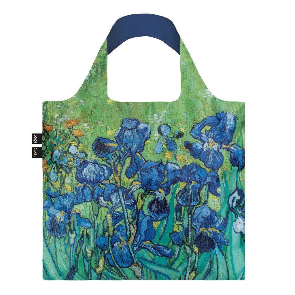 LOQI Eco Bag - Van Gogh Iris - Recycled, Foldable, Stylish