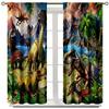 2pcs Vibrant Dinosaur Jungle Printed Curtains, Designed for Light Filtering, Quality Material, Ideal for Dinosaur Enthusiast Hom