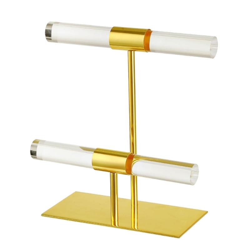 Multifuntional Bracelet Display Stand Necklace Display Holder Watch Rack Bracelet Organizers Acrylic Texture for Jewelry