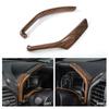 Dashboard Trument Box Side Trim Decor Strips For Ford F-150 2015+ Wood Grain