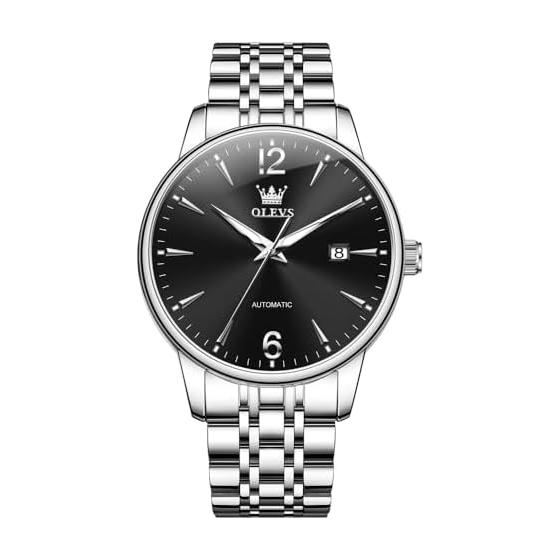 OLEVS Automatic Men s Watch Mechanical 41MM Date Casual Waterproof Stainless Steel Strap Business Fashion Men s Watch watch for men