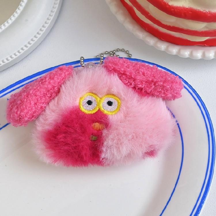 Playful Plush Dog Brooch Pin Stylish Bag Pendant Statement Hanging Ornament Plush Texture for Casual or Formal Event