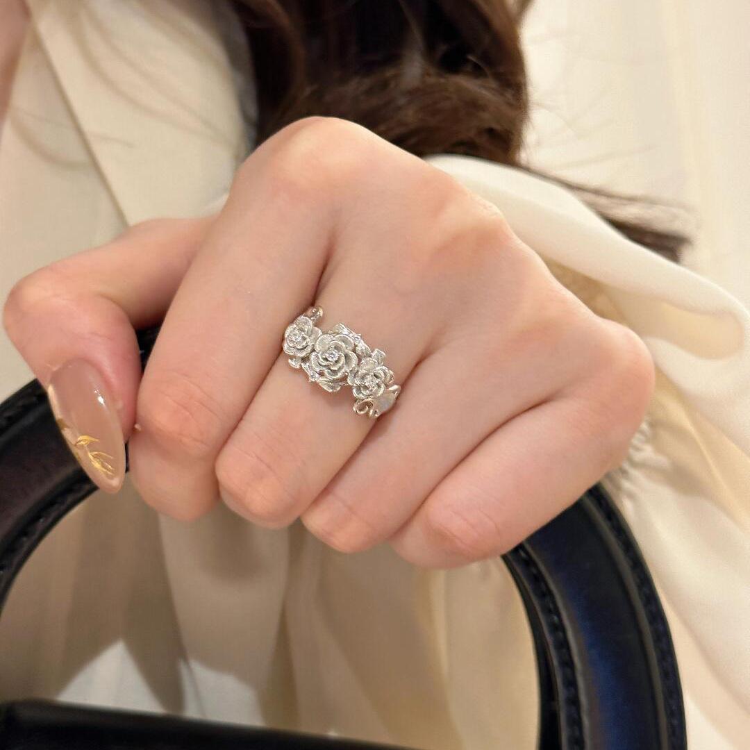 

Кольца медного цвета в стиле ретро с дизайном розы, серьги-пусеты, подвески, ожерелья, элегантные свадебные комплекты с цирконом для женщин resizable