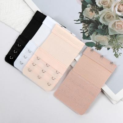 4 Pieces, 3 Rows with 3 Hook Extension Straps, Elastic Strap, Soft and Comfortable Bra Straps, Women's Underwear Accessories