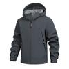 Men's Solid Color Outdoor Mountaineering Waterproof Windproof Fleece Jacket Outdoor Jacket