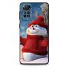 Black Snowman Merry Christmas Shockproof Case Cover for Huawei P30 Lite P20 Lite P30 Pro P Smart Z P10 P40 Lite E P50 Pro P20