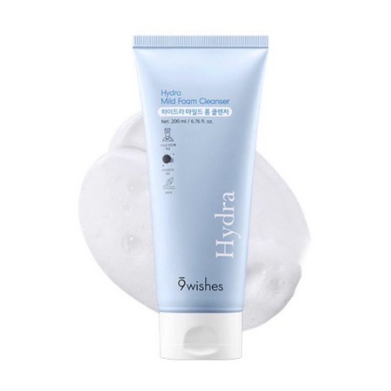 9Wishes Hydra Mild Foam Cleanser 200 мл – Мягкая увлажняющая пенка для умывания лица